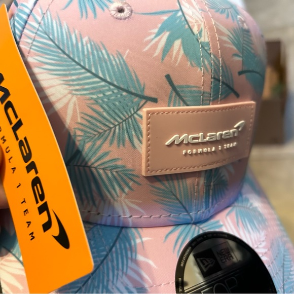 McLaren F1 Formula 1 Rocket League South Beach Miami New Era 9Forty Pink NWT - Picture 4 of 5